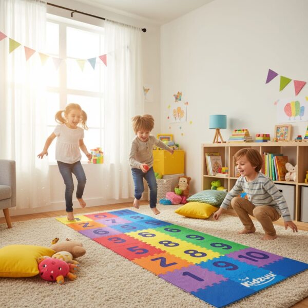 Kids Educational Playmat with Numbers – Colorful Foam Mat